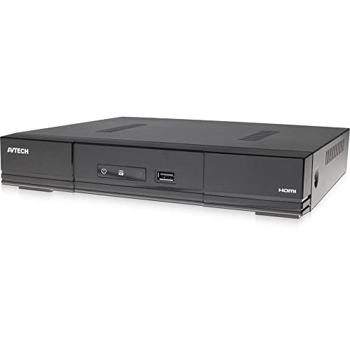 Avtech 634801 Videoregistratore Nvr 16 Canali H.265 Con 16 Canali Poe, Avh2117Ax Nero