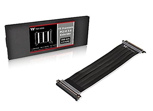 Thermaltake Ac-045-Cn1Otn-C1 Tt Premium Pci-E X16 3.0 Extender Riser Cable 300 Mm Schede Grafiche Nero