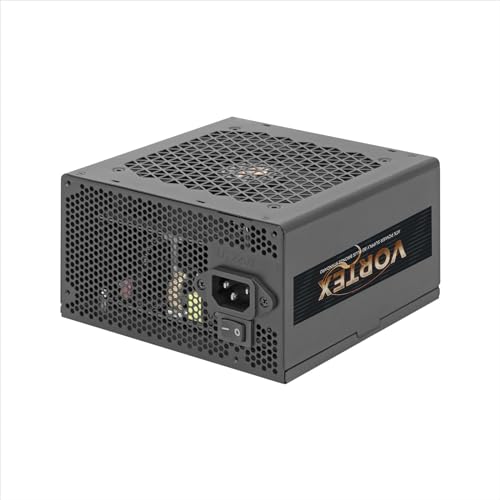 Noua Vortex 850W Alimentatore Atx Per Pc Gaming 850 Watt 80+ Bronze, Dc To Dc, Ventola Silenziosa Da 120Mm, Pfc Attivo, Cavi Piatti