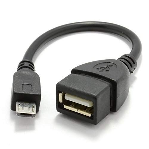 Dynamode 10 Cm Usb Femmina A Micro Usb On-The-Go Cable - Nero