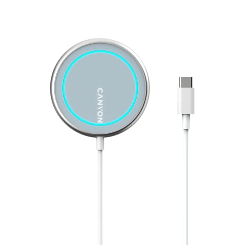 Canyon Cargador Wireless Qi Para Apple Usb-C 15W Silver Retail