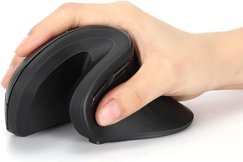 Techly 369205 Mouse Verticale Ottico 3200Dpi Ergonomico Wireless Nero