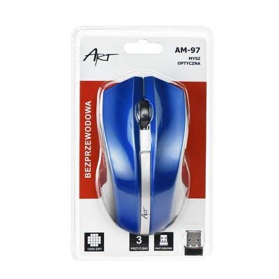 Art Am-97 - Mouse Ottico Wireless Usb Am-97 Blu
