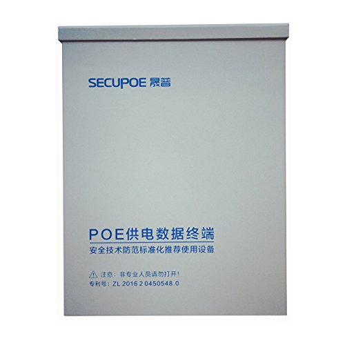 Secupoe 8-Porte Interruttore Poe Impermeabile Supporto 10/100M Con Uplink Di Rete A 2 Porte Alimentatore Dc48V Integrato 802.3Af/At Trasmissione Dati