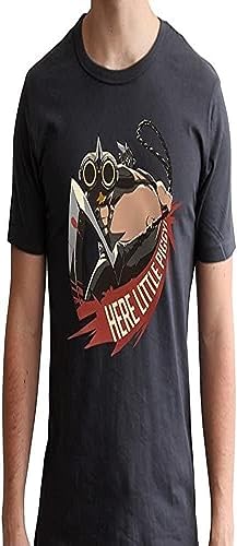 Abystyle- Girls Overwatch-Tshirt Roadhog Uomo Ss Nero-New Fit, Multicolore, S, Abysse Corp_Abytex45303
