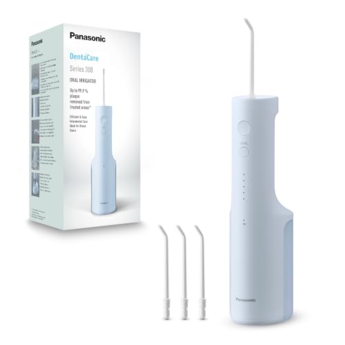Panasonic Serie 300 Irrigatore Orale Ew-Dj27-A303, Idropulsore Per Denti, 200Ml, Ipx7, 4 Ugelli Standard, 5 Impostazioni Di Pressione, Accessorio Da V
