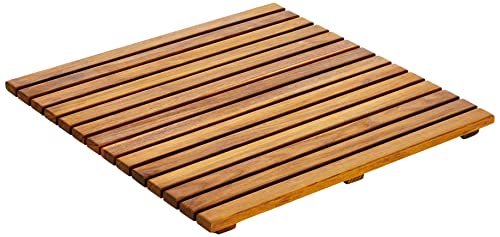 Asinox Tek4A5050 Doccia Legno Marrone Grigliato 50 X 50 X 4 Cm