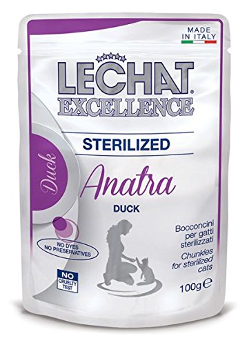 Lechat Excellence Buste Sterilizzato Anatra Gr.100