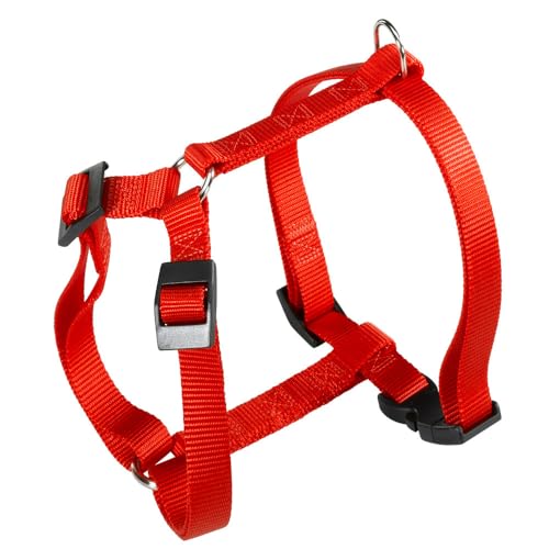 Ferplast Pettorina Cane Taglia Piccola Champion S, Pettorina Gatto Regolabile In 3 Punti, Facile Da Indossare, Torace 30-46 Cm. Rosso
