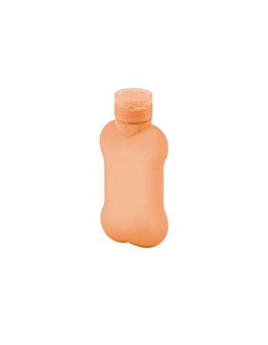United Pets Bon Ton Pì Bottiglietta Portatile Lava Pipì Per Cani, Di Design, Arancione Chiaro