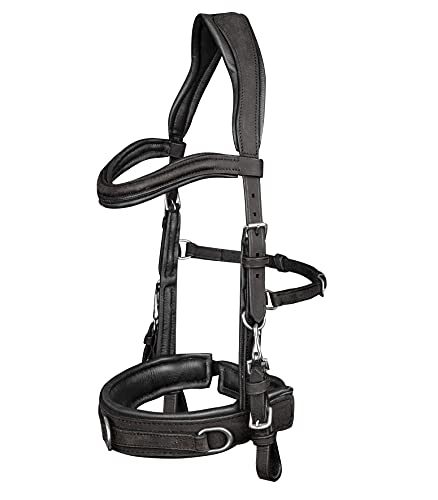 Leder-Kappzaum Anatomic Black Warmblut