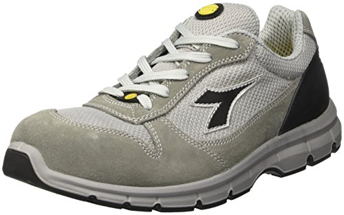 Utility Diadora Run Textile Esd Low S1P Scarpe Da Lavoro, Unisex Adulto, Src, Grigio (Grigio Castello/Grigio Alluminio), 42 Eu (8 Uk)