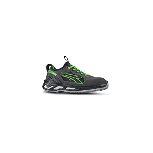 U-Power Red 360 Negan, Scarpe Antinfortunistiche Basse, Leggere E Comode, Con Tomaia In Nylon Ultra Traspirante E Morbida Pelle Scamosciata, Puntale I