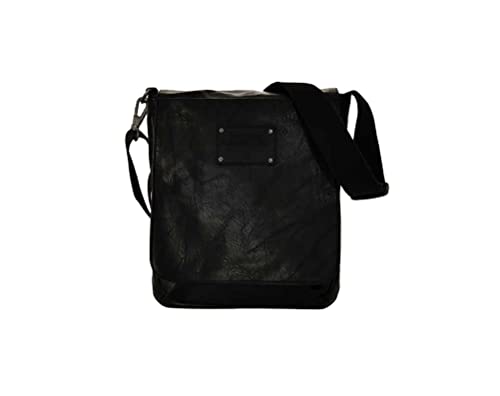 Avirex Borsello Uomo A Tracolla In Eco Pelle, Borsa A Tracolla Uomo Impermeabile Con Tasche A Zip In Stile Vintage, Collezione Buffalo Bfl01 (Ink)