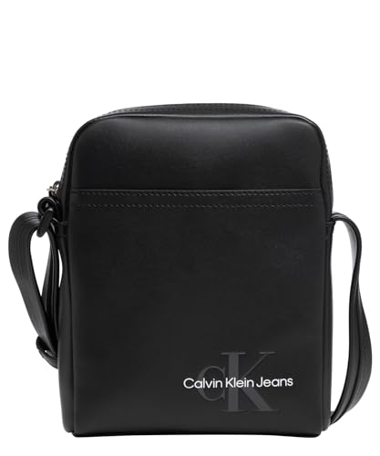 Calvin Klein Jeans Men Monogram Soft Reporter18, Black, One Size