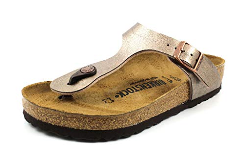Birkenstock Gizeh Graceful Taupe, Birko Flor, Infradito Donna, 35 Eu