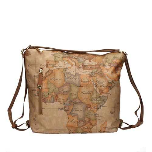 Sacca/Zaino Doppia Portabilità Geo Soft Alviero Martini 1 Classe Natural 0010, T.U.