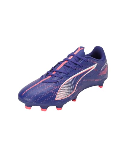 Puma Ultra 5 Play Fg/Ag, Soccer Shoe Unisex-Adulto, Lapis Lazuli White-Sunset Glow, 42 Eu