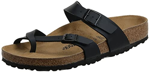 Birkenstock Arizona Triples Black, Birko Flor, Pianelle Uomo, Tripla Nera, 44 Eu