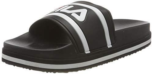 Fila Morro Bay Zeppa Wmn, Ciabatte Donna, Nero Black Stripe, 40 Eu