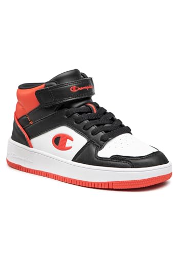 Champion Rebound 2.0 Mid B Gs Sneakers, Uomo, Nero/Bianco/Rosso (Kk003), 40 Eu