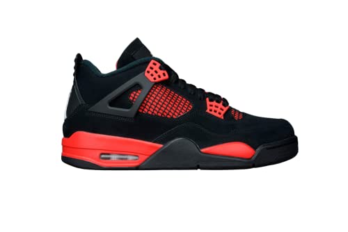 Jordan 4 Retro Ct8527 016, Scarpe Sportive Da Uomo, Colore Rosso-Nero (Thunder Black)/Multicolore-Multicolore, 43 Eu