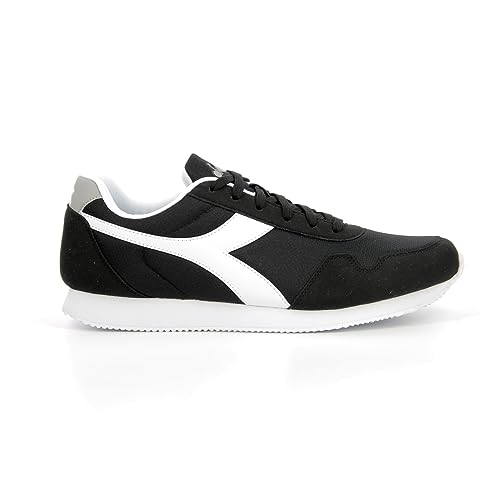 Diadora Simple Run, Sneakers Uomo, Black, 44.5 Eu