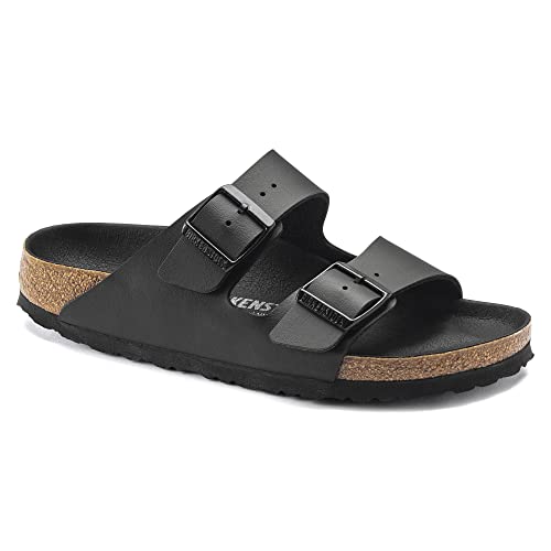 Birkenstock Arizona Triples Black, Birko Flor, Pianelle Unisex-Adulto, 35 Eu