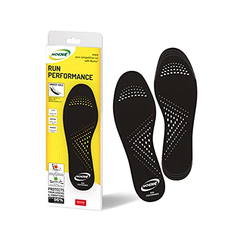 Noene Orthotic Insoles, Solette Run Prestazioni Invisibili, Nero, 40-42