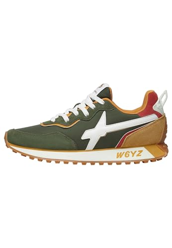 W6Yz Jet2-Uni.-Sneakers In Suede E Tessuto Tecnico, Militare 42