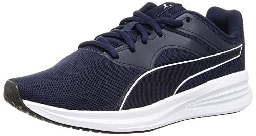 Puma Transport, Scarpe Da Corsa Unisex - Adulto, Peacoat-Puma White, 42.5 Eu