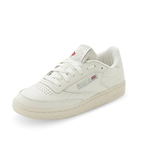 Reebok Club C 85, Scarpe Da Ginnastica Donna, Bianco Chalk Chalk Lgtsag, 40.5 Eu
