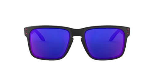 Oakley Mod. 9102, Occhiale Da Sole, Matte Black/Positive Red Iridium, Taglia Unica, Contemporaneo