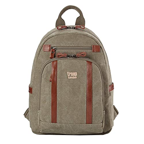 Trp0255 Troop London Classic Canvas Backpack - Small - Khaki