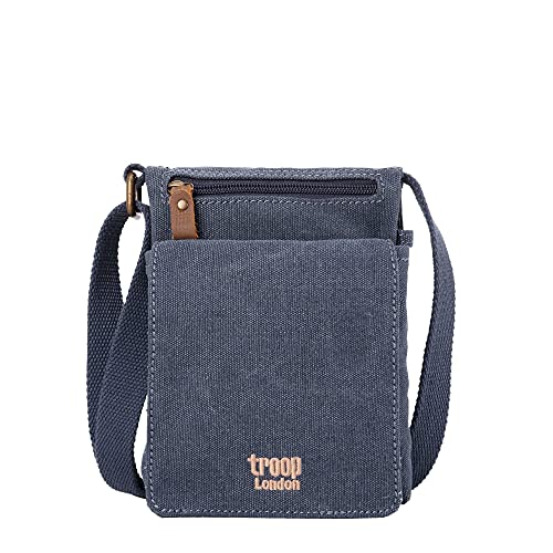 Troop Trp0235 London Classic Canvas Across Body Bag (Blue) Art. 243 Blu
