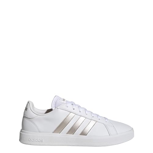 Adidas Grand Court Td Lifestyle Court Casual Shoes, Scarpe Da Ginnastica Donna, Cloud White Platinum Cloud White, 38 2/3 Eu
