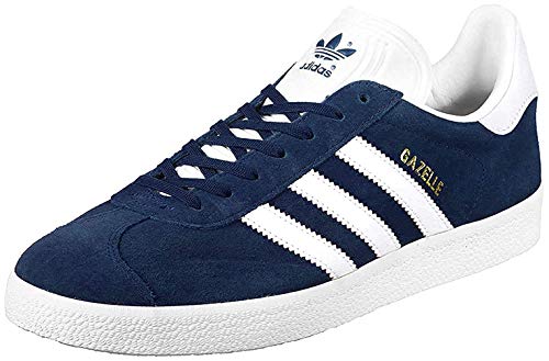 Adidas Gazelle, Scarpe Da Ginnastica Uomo, Blu Collegiate Blue White Gold Metallic, 42 2/3 Eu