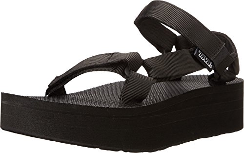 Teva Original Universal Flatform W'S, Sandali Con Plateau Donna, Nero (Black), 37 Eu