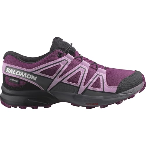 Salomon Speedcross Climasalomon Scarpe Impermeabili Unisex Da Trekking E Corsa Per Bambini, Calzata Precisa, Aderenza, Comfort Pratico, Plum Caspia/Or