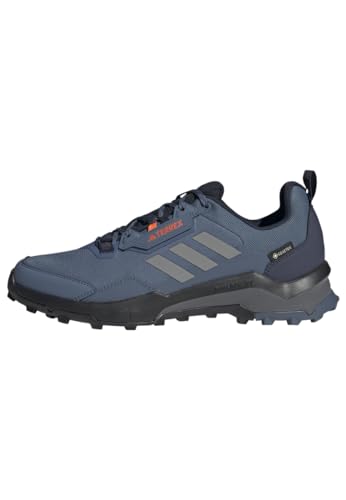 Adidas Uomo Terrex Ax4 Gore-Tex Hiking Shoes, Wonder Steel/Grey/Impact Orange, 42 Eu