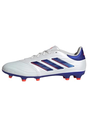 Adidas Copa Pure Ii League Football Boots Firm Ground, Scarpe Da Calcio Per Terreni Compatti Unisex-Adulto, Cloud White/Lucid Blue/Solar Red, 42 2/3 E