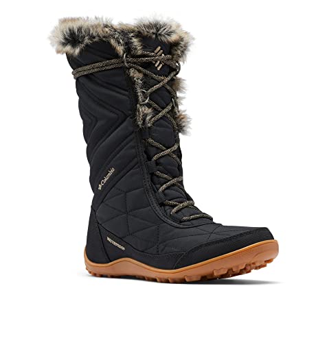 Columbia Minx Mid Iii Stivali Da Neve Impermeabili Donna, Nero (Black X Khaki Ii), 36 Eu