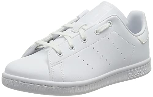 Adidas Stan Smith J, Sneaker Unisex - Bambini E Ragazzi, Ftwr White Ftwr White Ftwr White, 36 2/3 Eu