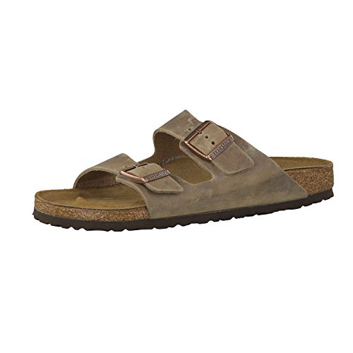 Birkenstock Arizona Fettleder Art. Nr. 352203, Sandali Unisex Adulto, Beige, 41 (Stretta)