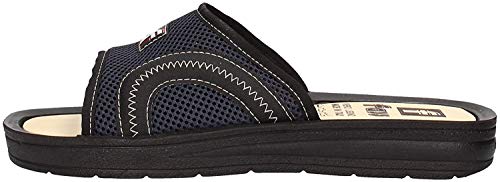Fass 1817.1 - Blu - Ciabatte Uomo Made In Italy Con Sottopiede In Vero Legno