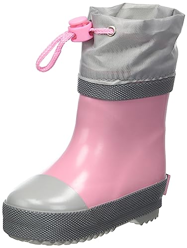 Playshoes Gummistiefel Halbschaft Gefüttert, Stivali In Gomma Unisex-Bambini, Colore: Rosa, 19 Eu