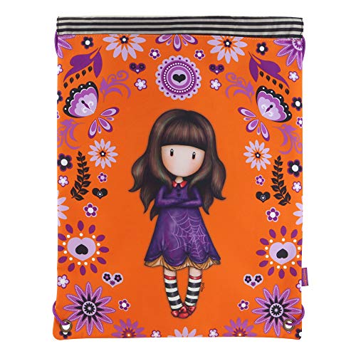 Santoro Gorjuss Mochila Plana, Zaino Bambina, Arancione (Naranja), 1X33X43 Centimeters (W X H X L)