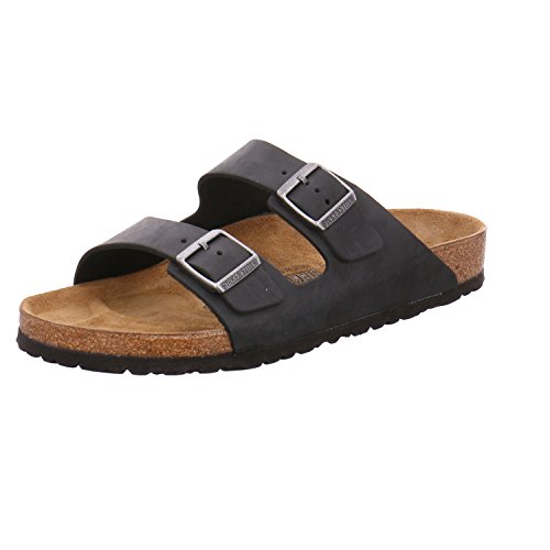 Birkenstock Boston Birko-Flor - Sabot Unisex - Adulto, Nero (Black), 37