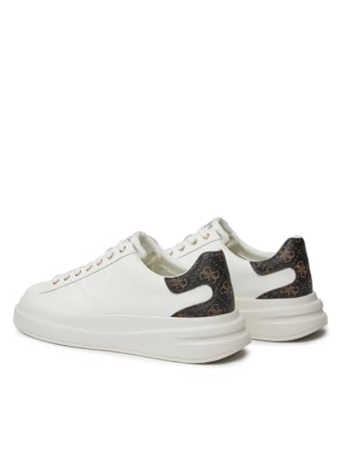 Guess Elba Carryover, Sneaker Uomo, Bianco, 44 Eu