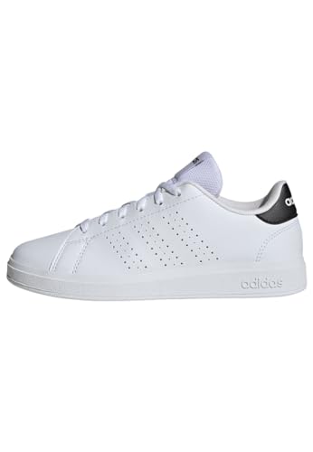 Adidas Advantage Base 2.0 Shoes Junior, Scarpe Basse Non Da Calcio Unisex-Adulto, Cloud White/Cloud White/Core Black, 36 Eu